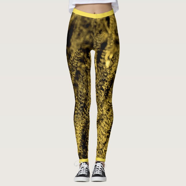 Gyllene Magiska Gräs Leggings (Framsida)