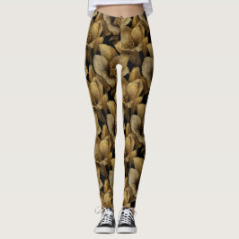 Gyllene Maternity Amaryllis Accent Bröllopsgåvor Leggings