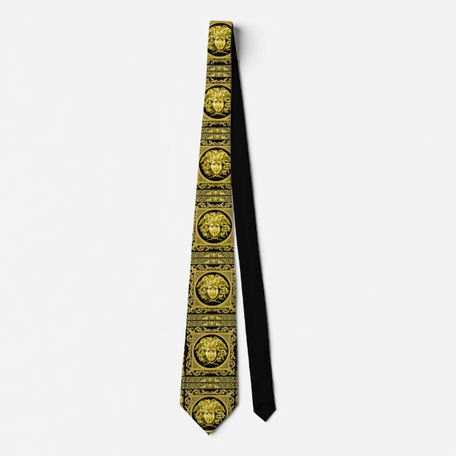 Gyllene Medusa halsduk Slips (Framsida)