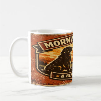 Gyllene morgnar & mörka rostningar - Golden Retrie Kaffemugg