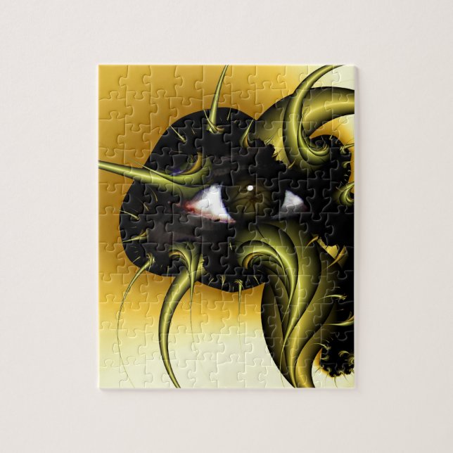 GYLLENE ÖGA FRAKTAL PUSSEL (Vertikal)