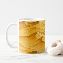 Gyllene öken sanddyner kaffemugg
