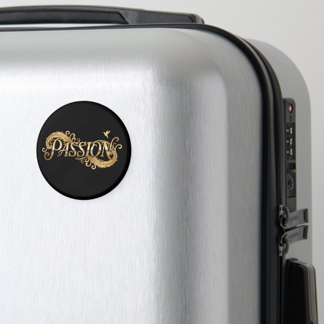 Gyllene Passion – Lyxig Typografi Inspirerande D Magnet (In Situ (Luggage))