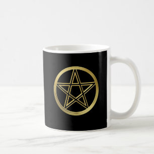 Gyllene pentagram kaffemugg