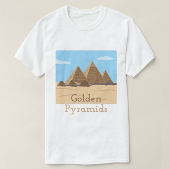 Gyllene pyramider – Forntida Egyptens mysterier T Shirt (Design framsida)