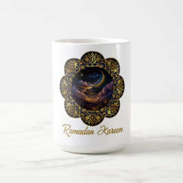 Gyllene RAMADAN KAREEM MUBARAK Kaffemugg