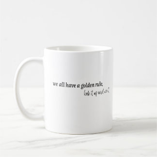 gyllene regel kaffemugg