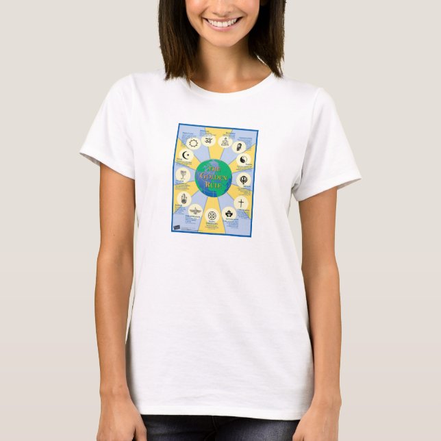 Gyllene regelaffisch t-shirt (Framsida)