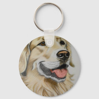 Gyllene Retriever-nyckelring Nyckelring