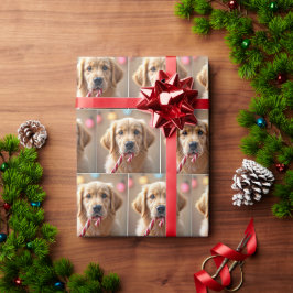 Gyllene Retriever Valp Med En Candystav Presentpapper