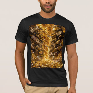 Gyllene Rikedomens Virvel | Lyx Guld, Kontanter &  T Shirt