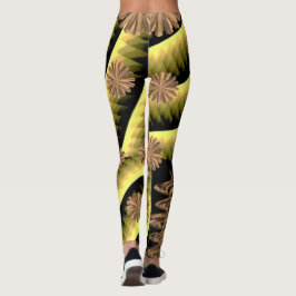 gyllene rosa svarta leggings lång tonåring