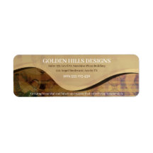 Gyllene rullande kullar returadressetiketter