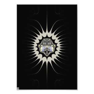 Gyllene rymden fototryck