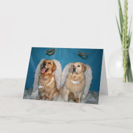 Gyllene semesteränglar helgkort