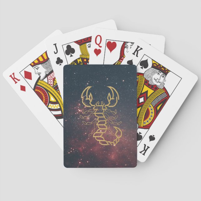 Gyllene Skorpion Casinokort (Baksidan)