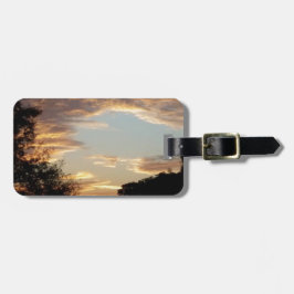 gyllene soluppgång bagagebricka