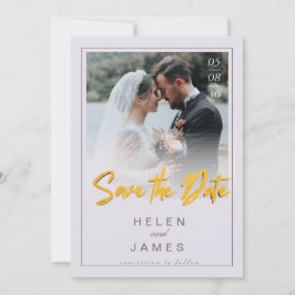 Gyllene Spara datum parets fotoklassiska kort