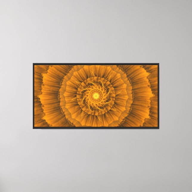 Gyllene Spiral Mandala Canvastryck (Framsida)