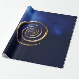 Gyllene Spiralgalax Presentpapper