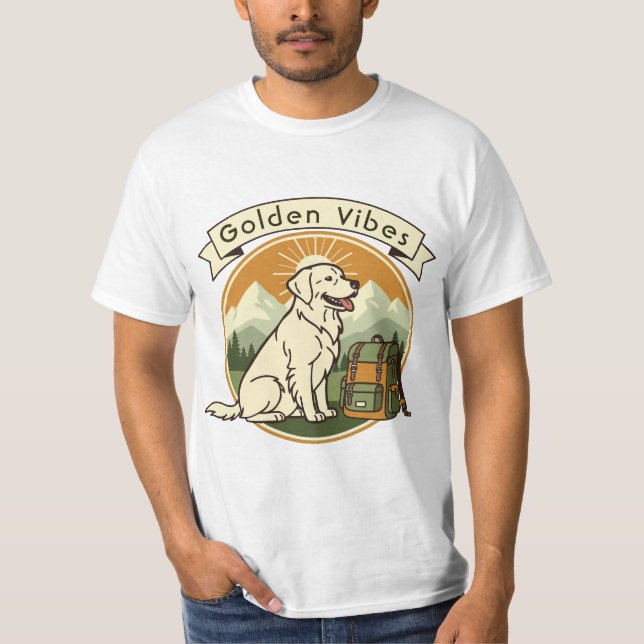 Gyllene stämningar Retriever T Shirt (Framsida)