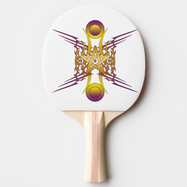 Gyllene stjärna pingisracket (Framsidan)