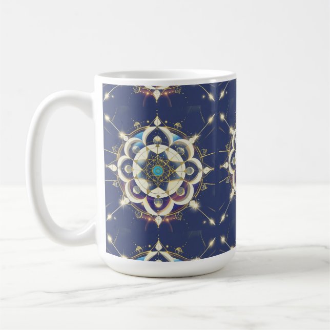 Gyllene Stjärnjustering – Ett Universum av Helig G Kaffemugg (Vänster)