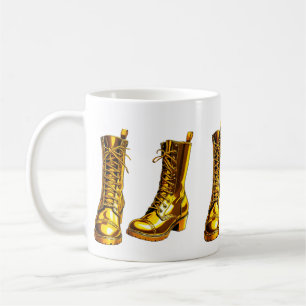 Gyllene stövlar kaffemugg