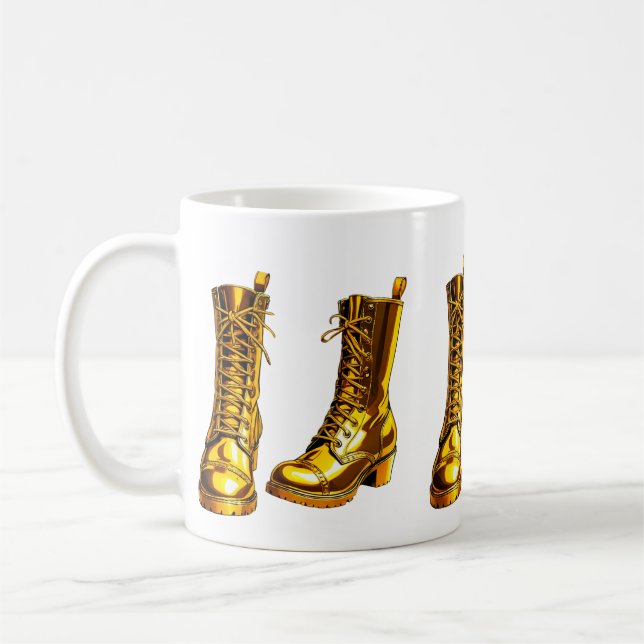 Gyllene stövlar  kaffemugg (Vänster)