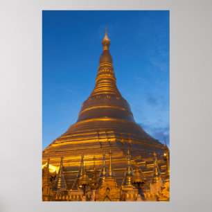 Gyllene Stupa Pagoga Poster