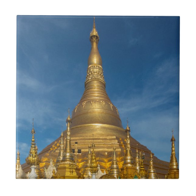 Gyllene Stupa-templet Kakelplatta (Framsidan)
