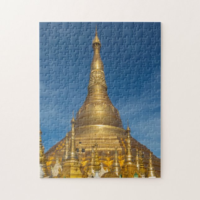 Gyllene Stupa-templet Pussel (Vertikal)