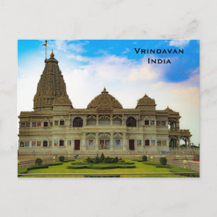 Gyllene Temple India Vintage TourTravel Add Vykort