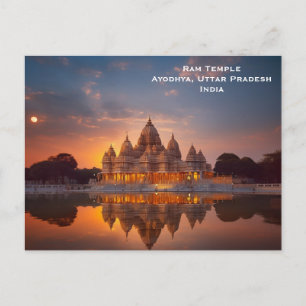 Gyllene Temple India Vintage TourTravel Add Vykort