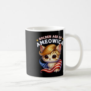 Gyllene tidsåldern för Ameowica Söt katt litet kat Kaffemugg