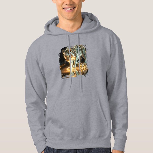 gyllene tiger T-shirt Hoodie (Framsida)