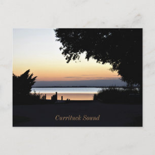 Gyllene timme vid Currituck Ljud Vykort