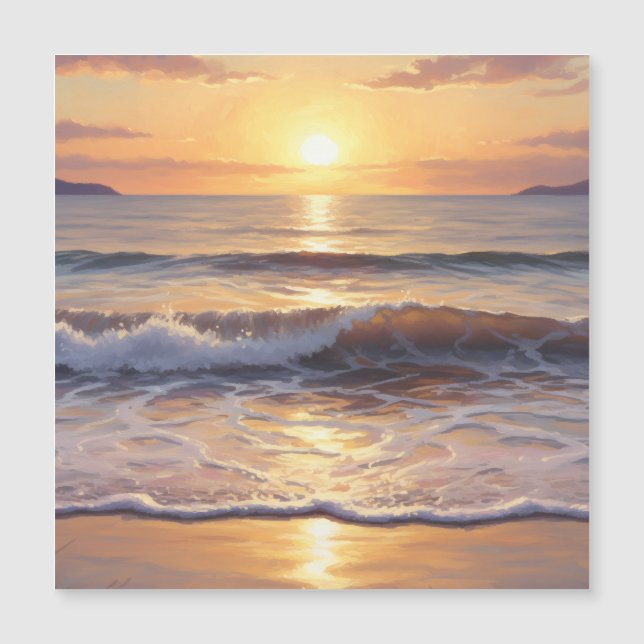 Gyllene timmen Ocean Solnedgång (Framsida)