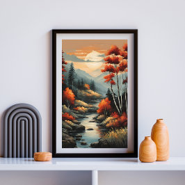 Gyllene Tystnad Genom Ängen Poster
