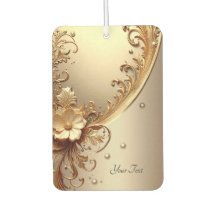 Gyllene utsmyckad blomdoftsprej