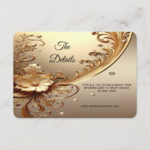 Gyllene utsmyckad blomsterdetalj