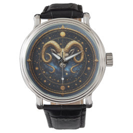 Gyllene Väduren Zodiasköld Armbandsur