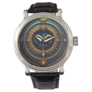 Gyllene Väduren Zodiasköld Armbandsur