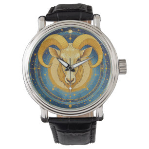 Gyllene Väduren Zodiasköld Armbandsur