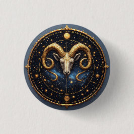 Gyllene Väduren Zodiasköld Knapp