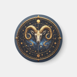 Gyllene Väduren Zodiasköld Magnet