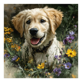 Gyllene Valp Vildblomma Glädje Fototryck