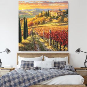 Gyllene vingårdsstig – Tuscany Premium Canvas