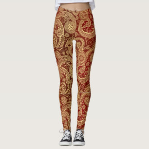 Gyllene Virvlande Leggings