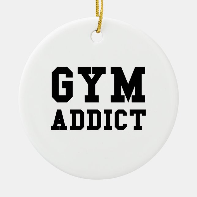 GYM ADDICT JULGRANSPRYDNAD KERAMIK (Framsidan)